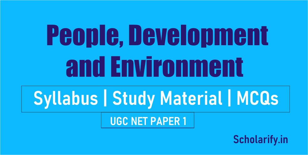 People, Development and Environment